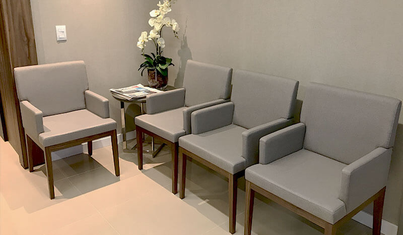 Sala de espera da Pontual Garantidora